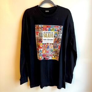 Slam Basketball Magazine Covers Long Sleeve Gemrock Shirt Cotton Black Size 2XL